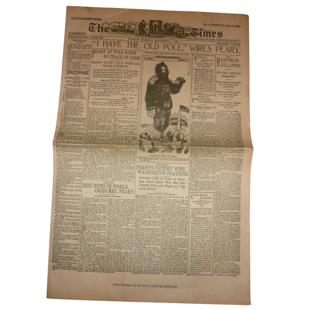 Vintage Los Angeles Times Historic Front Pages WWI Lusitania Hindenburg Lot